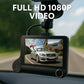 Dashcam 3 Cámaras Con Pantalla | Grabación Full Hd Y Cámara De Reversa