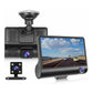Dashcam 3 Cámaras Con Pantalla | Grabación Full Hd Y Cámara De Reversa