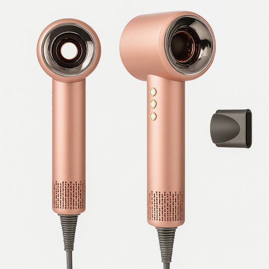 Secadora De Cabello Digital Iónica Profesional Asva - 4 Velocidades, Color Rosa Claro
