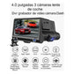 Dashcam 3 Cámaras Con Pantalla | Grabación Full Hd Y Cámara De Reversa